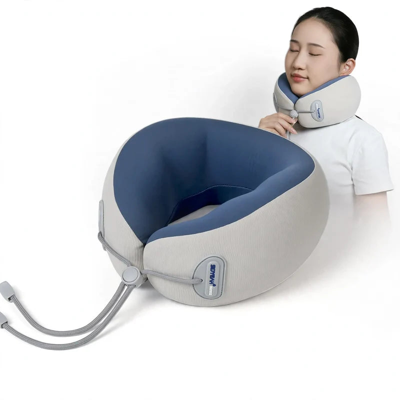 Travel Neck Pillow U-Shaped Memory Foam Lightweight Support