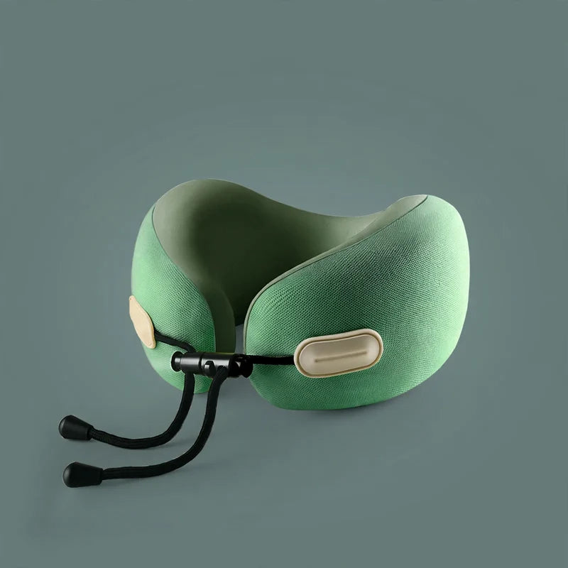 Travel Neck Pillow U-Shaped Memory Foam Lightweight with Storage Bag