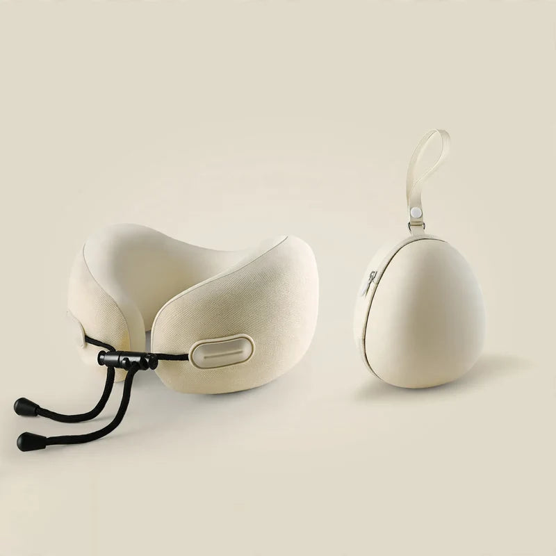 Travel Neck Pillow U-Shaped Memory Foam Lightweight with Storage Bag