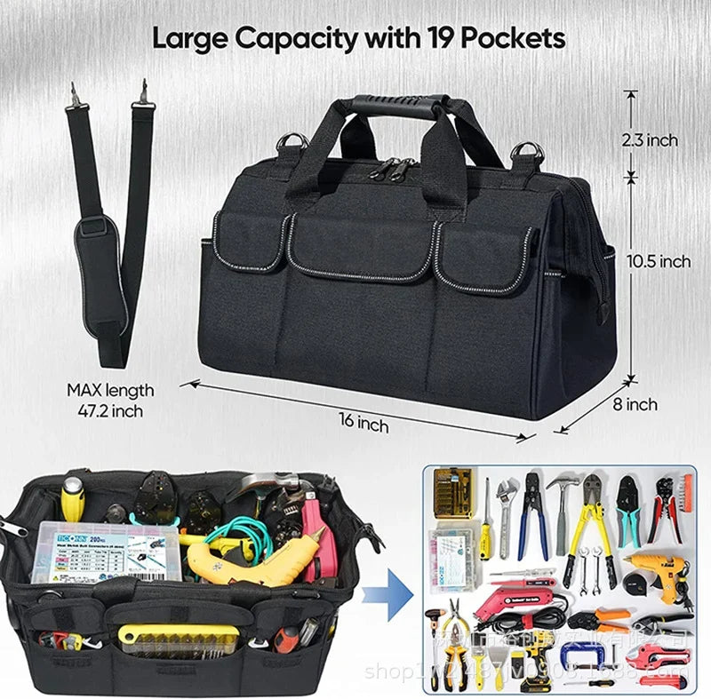 Travel Organizer Bag Spacious Multiple Pockets & Adjustable Strap