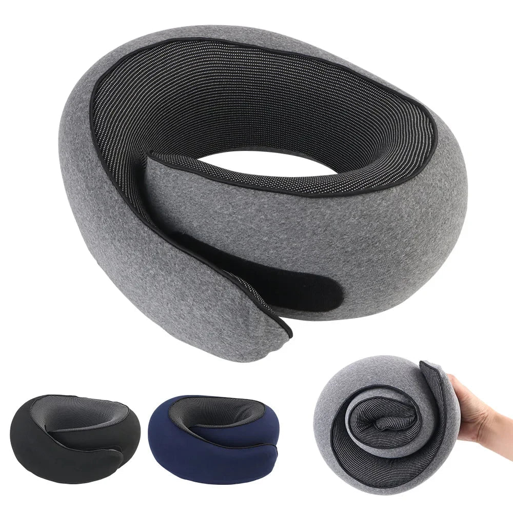 Travel Pillow Memory Foam U-Shaped Washable Cover