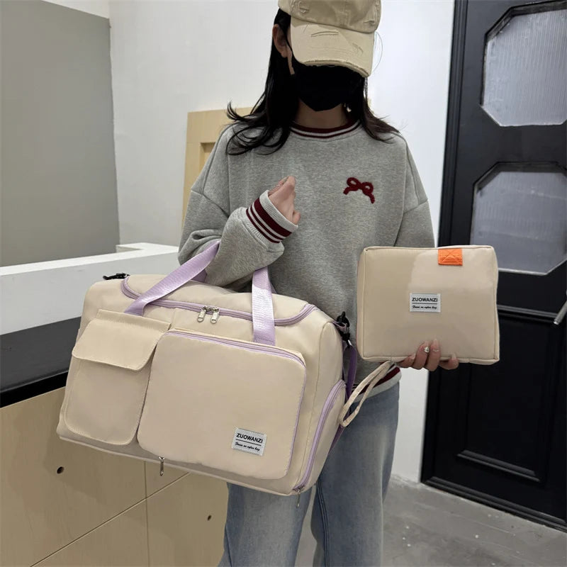 Travel Tote Tear-Resistant Lightweight Multiple Pockets