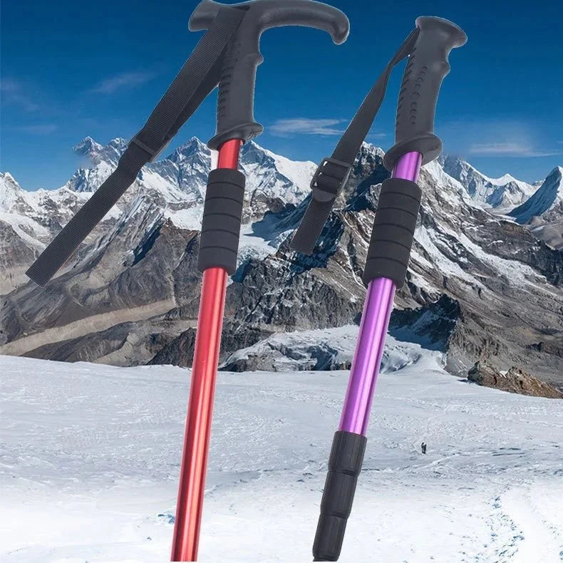 Trekking Poles Lightweight Aluminum Telescopic Non-Slip Grip