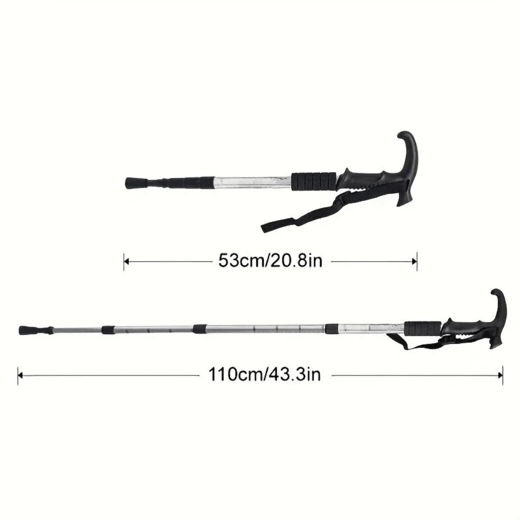 Trekking Poles Lightweight Aluminum Telescopic Non-Slip Grip
