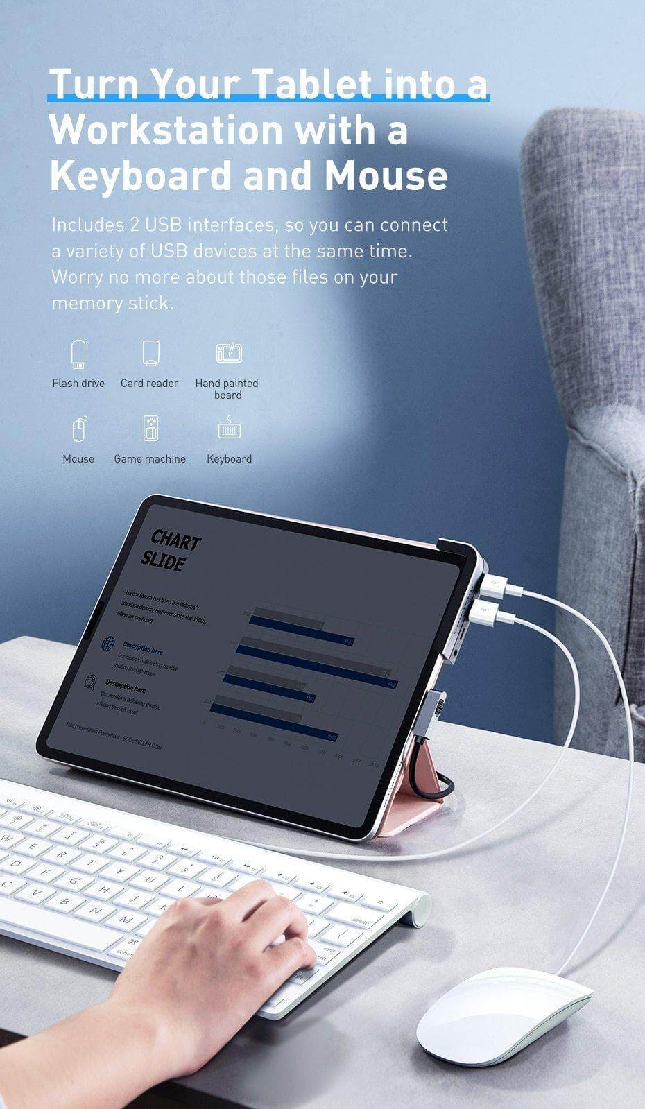 USB-C Hub Adapter Multiport 4K HDMI PD Charging