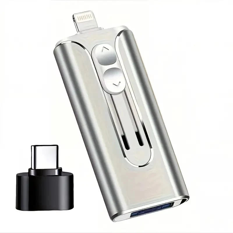 USB Flash Drive 4-in-1 Connector USB 3.0 Cross-Device Storage