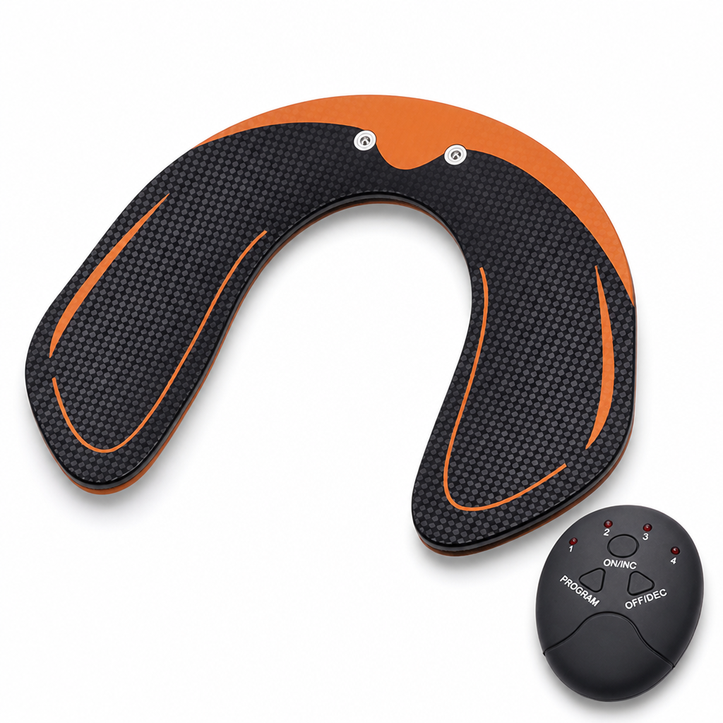 USB-Powered EMS Hip & Glute Trainer (Ergonomic U-Shape, PU Leather)