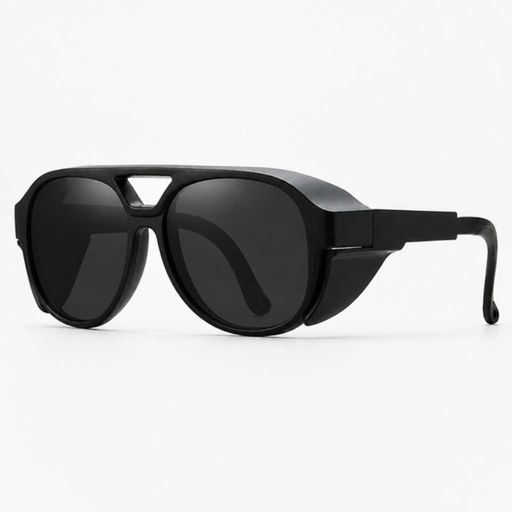 UV400 Wraparound Motorcycle Goggles (Helmet-Compatible)