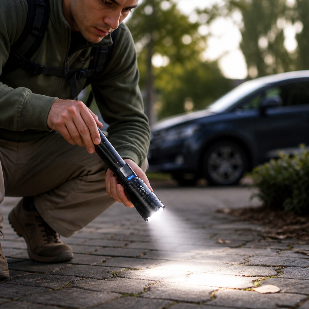 Ultra-Bright USB-Rechargeable Zoom Flashlight