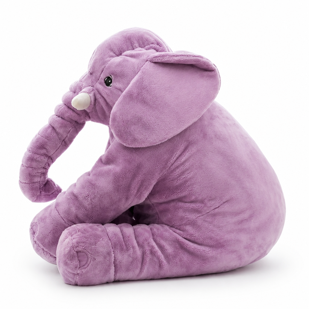 Ultra-Soft Plush Elephant Cuddle Pillow (Two Sizes)