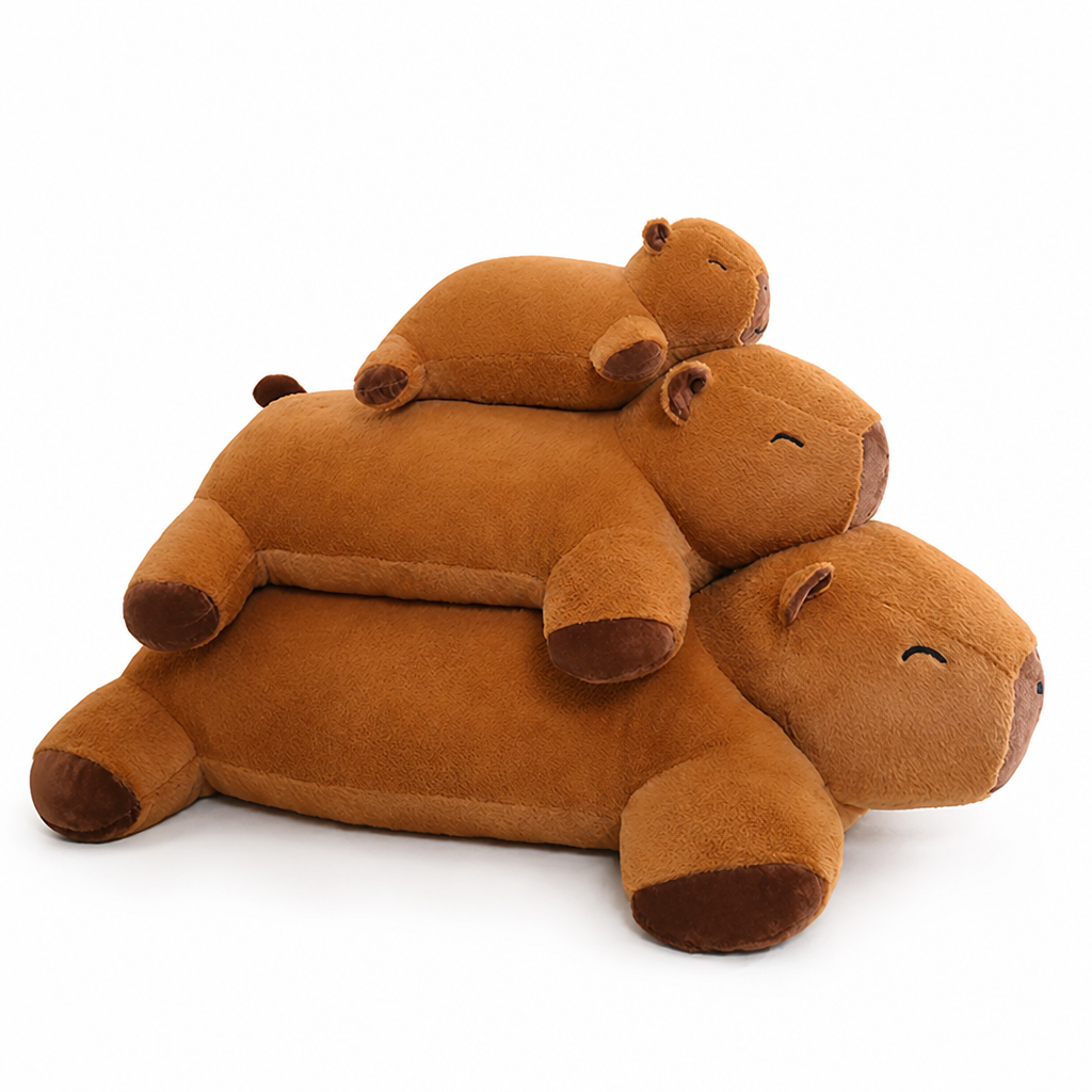 Ultra-Soft Supportive Capybara Plush Pillow (3 Sizes)
