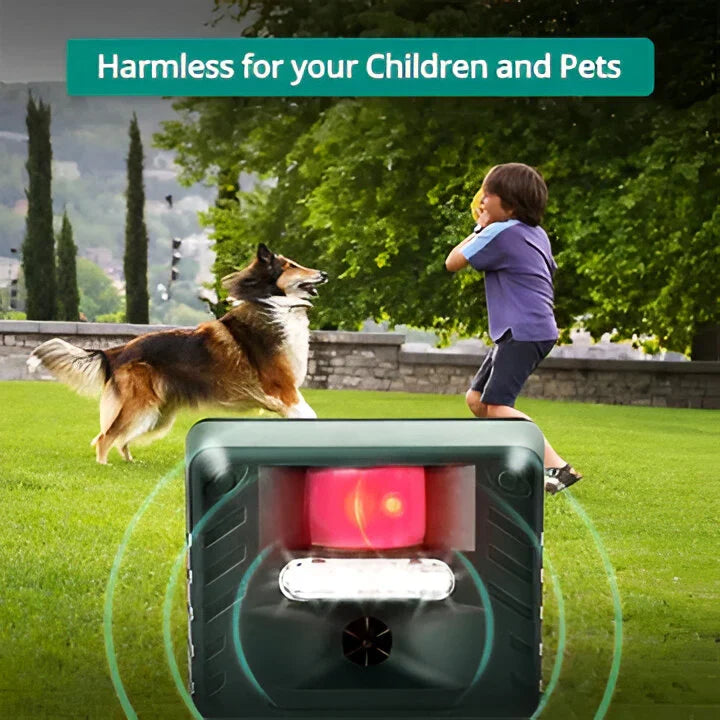 Ultrasonic Animal Repeller Motion-Activated Solar & Weather-Resistant