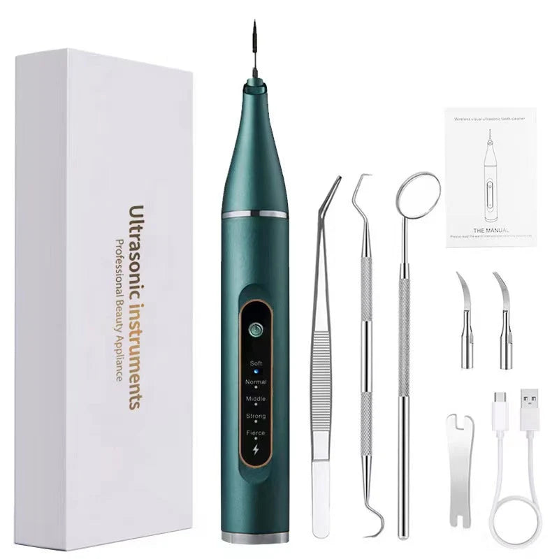Ultrasonic Dental Cleaner 5 Cleaning Levels Rechargeable Cordless