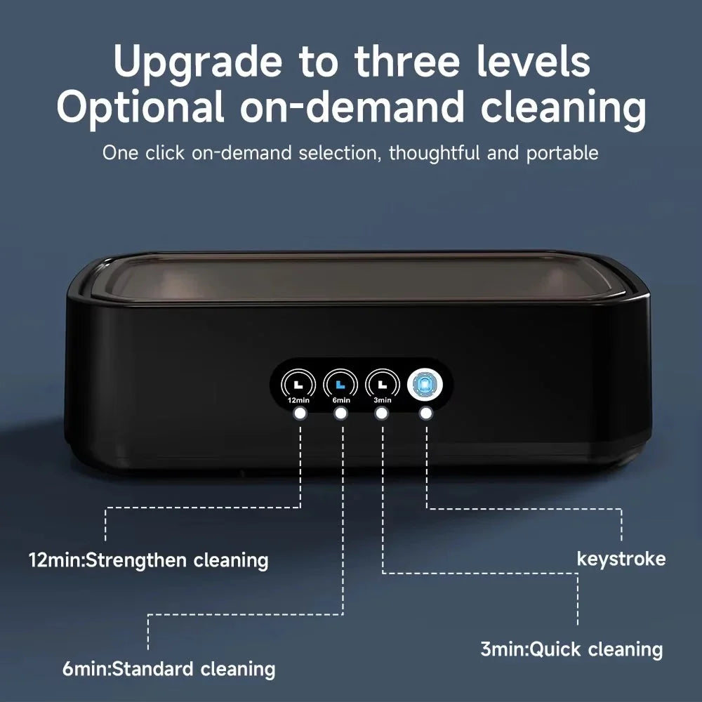 Ultrasonic Jewelry Cleaner 49 kHz Stainless Steel 650 ml