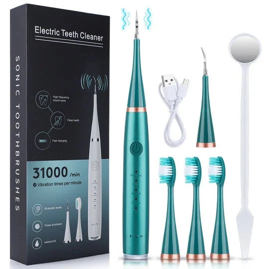 Ultrasonic Tooth Cleaner 5 Adjustable Levels Waterproof