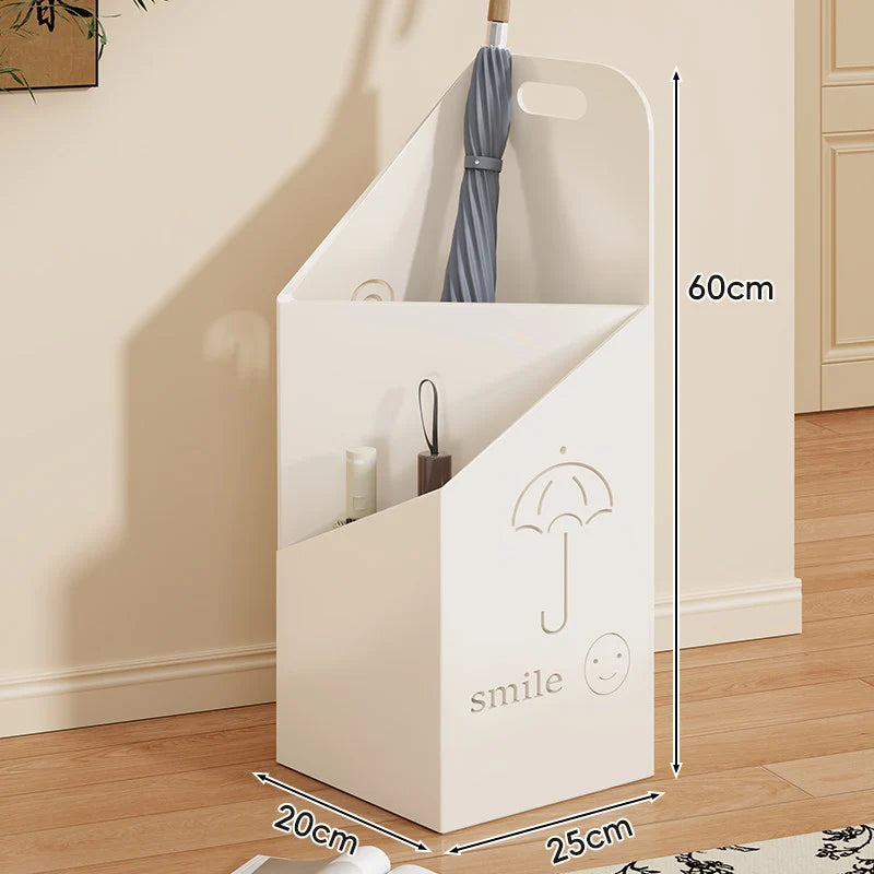 Umbrella Stand Dual-Compartment Space-Saving