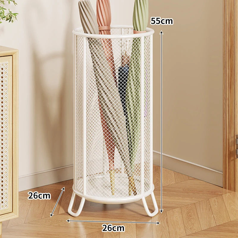 Umbrella Stand Metal Mesh Freestanding Raised Ring Base