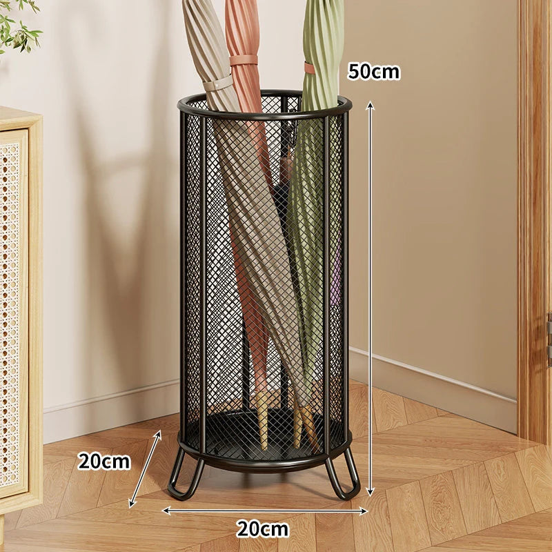Umbrella Stand Metal Mesh Freestanding Raised Ring Base