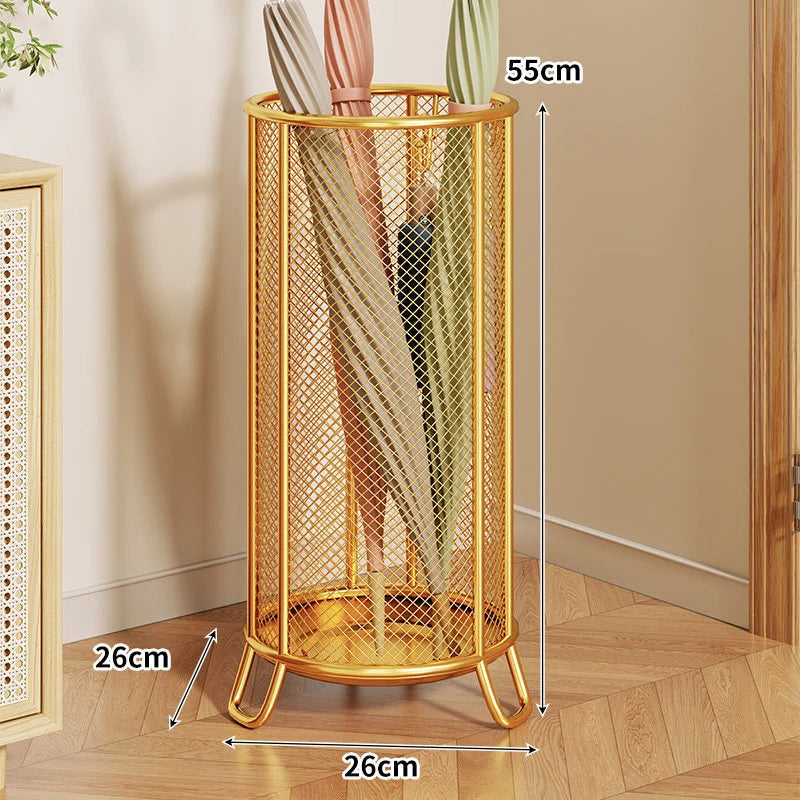 Umbrella Stand Metal Mesh Freestanding Raised Ring Base