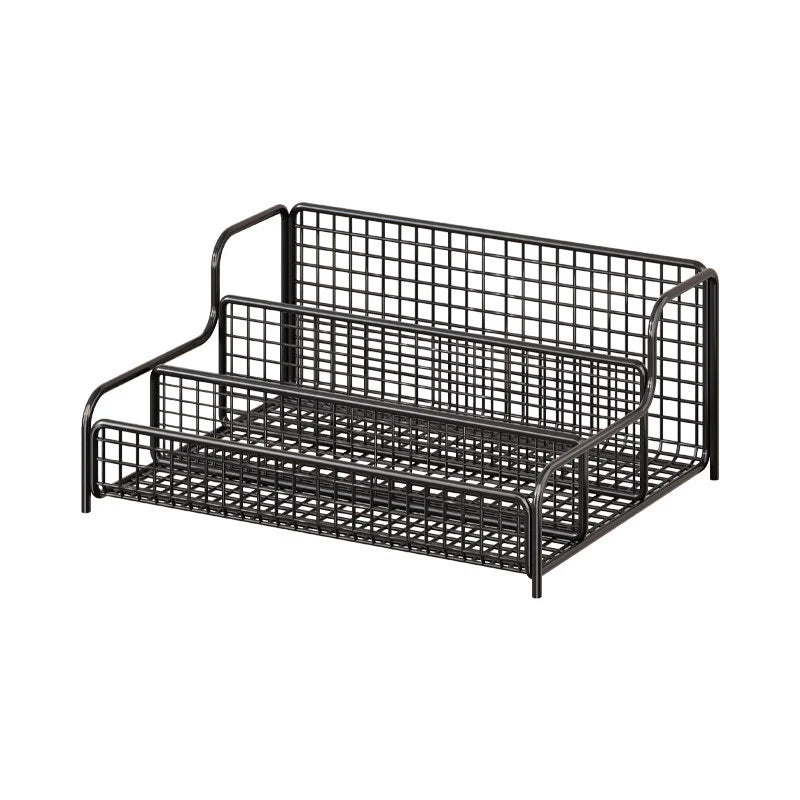 Under-Bed Shoe Organizer Ventilated Metal Mesh Space-Saving