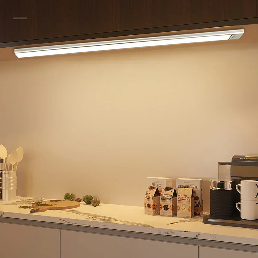Under-Cabinet Motion Sensor Light Ultra-Slim Magnetic USB-C Rechargeable