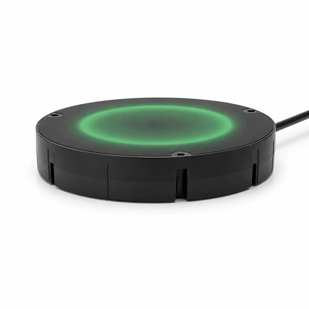 Under-Desk Wireless Charger Hidden Mounting Through Wood & Stone