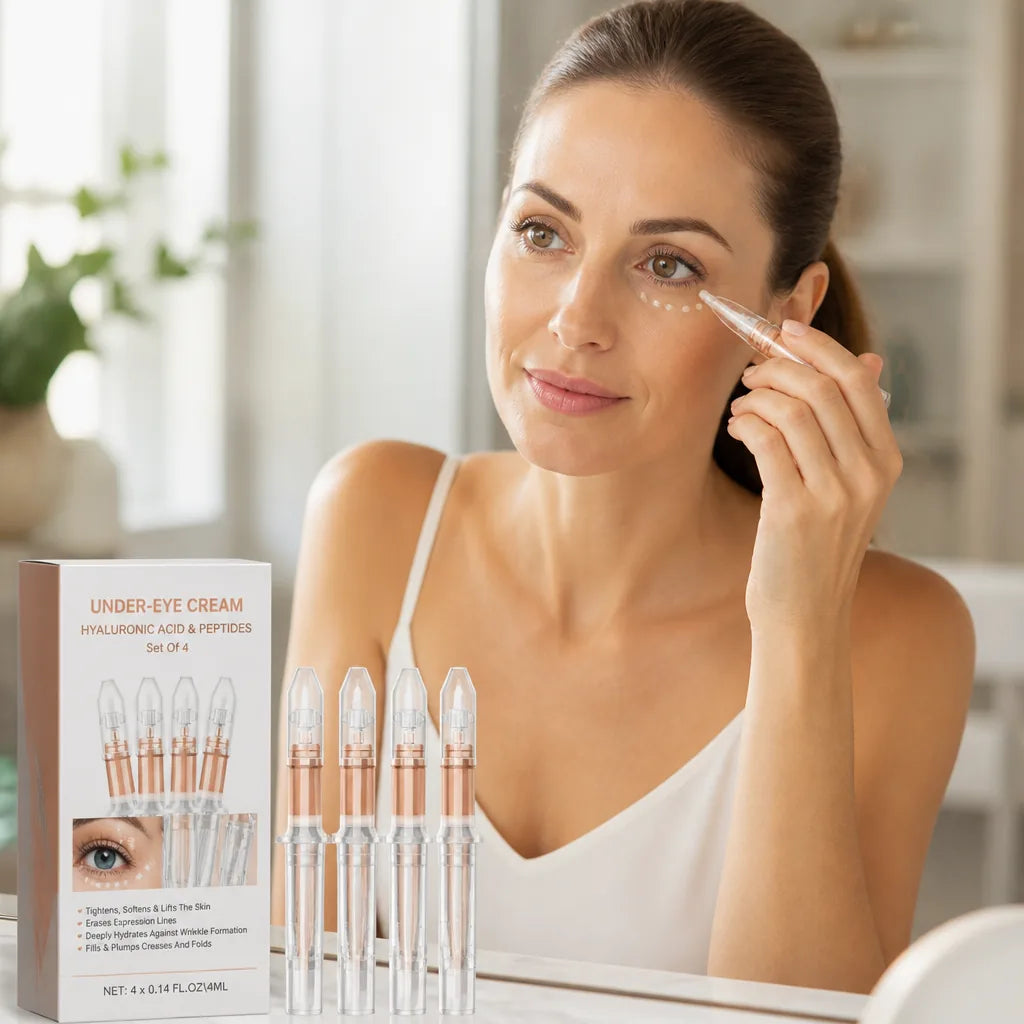 Under-Eye Cream Hyaluronic Acid & Peptides Set of 4
