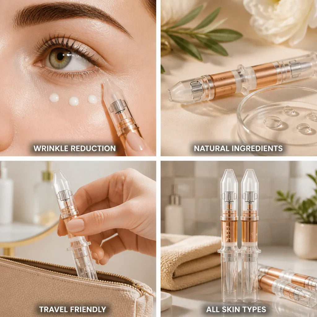 Under-Eye Cream Hyaluronic Acid & Peptides Set of 4