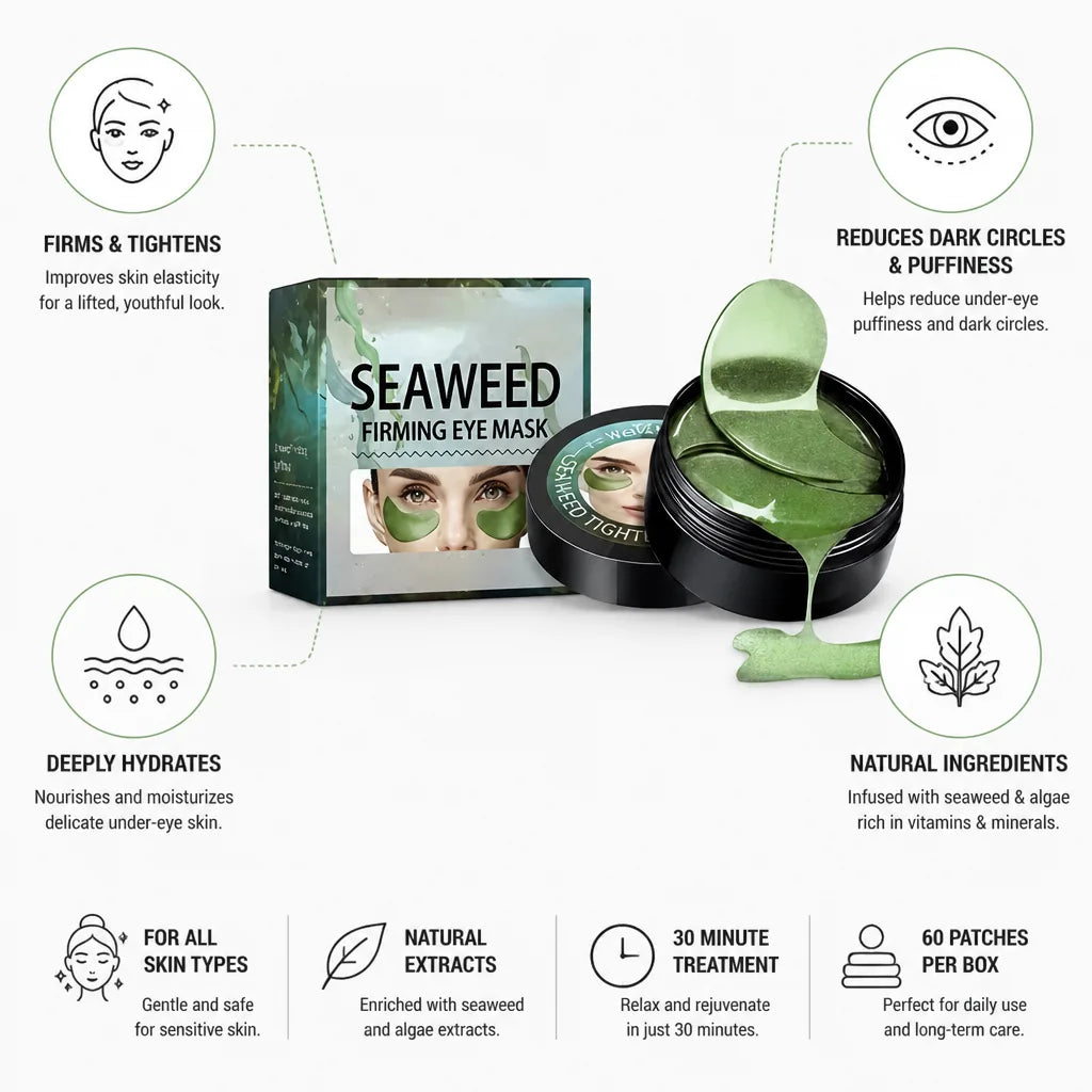 Under-Eye Gel Patches Seaweed Firming & Hydrating 60 Count
