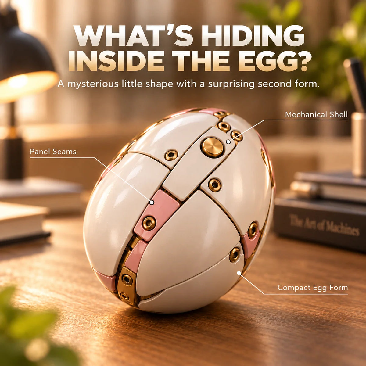 Unicorn Figure Transforming Egg to Winged Unicorn