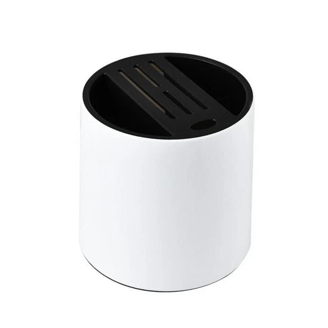 Utensil & Knife Holder Rotating Multi-Compartment Drainable Base