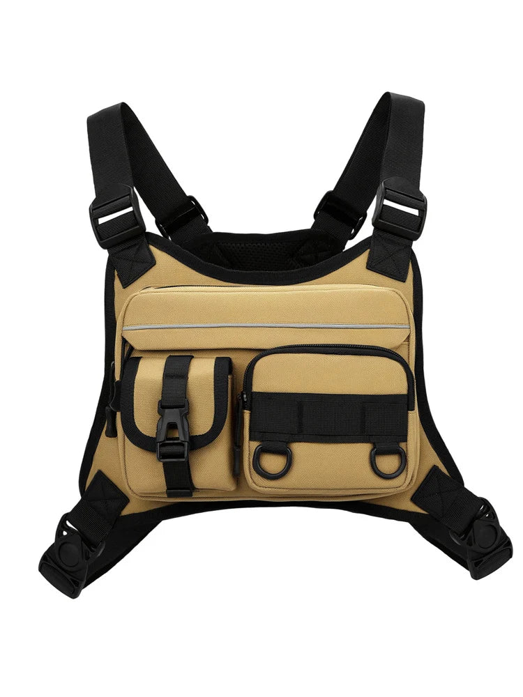 Utility Harness Bag Water-Resistant Multiple Pockets Adjustable Straps