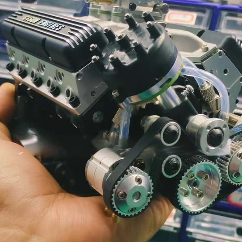 V8 Engine Model Kit Realistic Photo Assembly Guide
