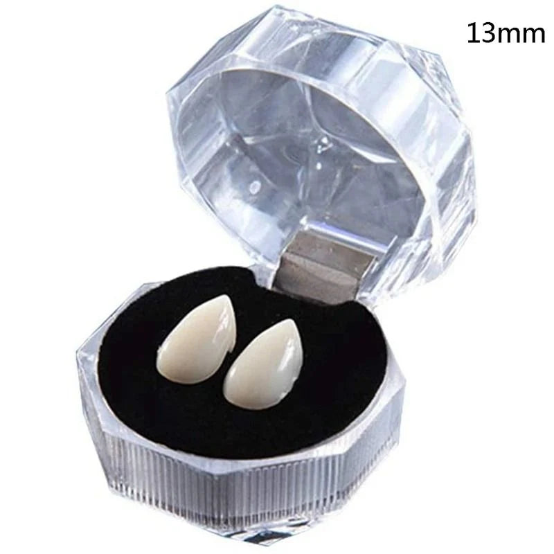 Vampire Fangs Lightweight Plastic Pointed Costume Teeth Four Sizes