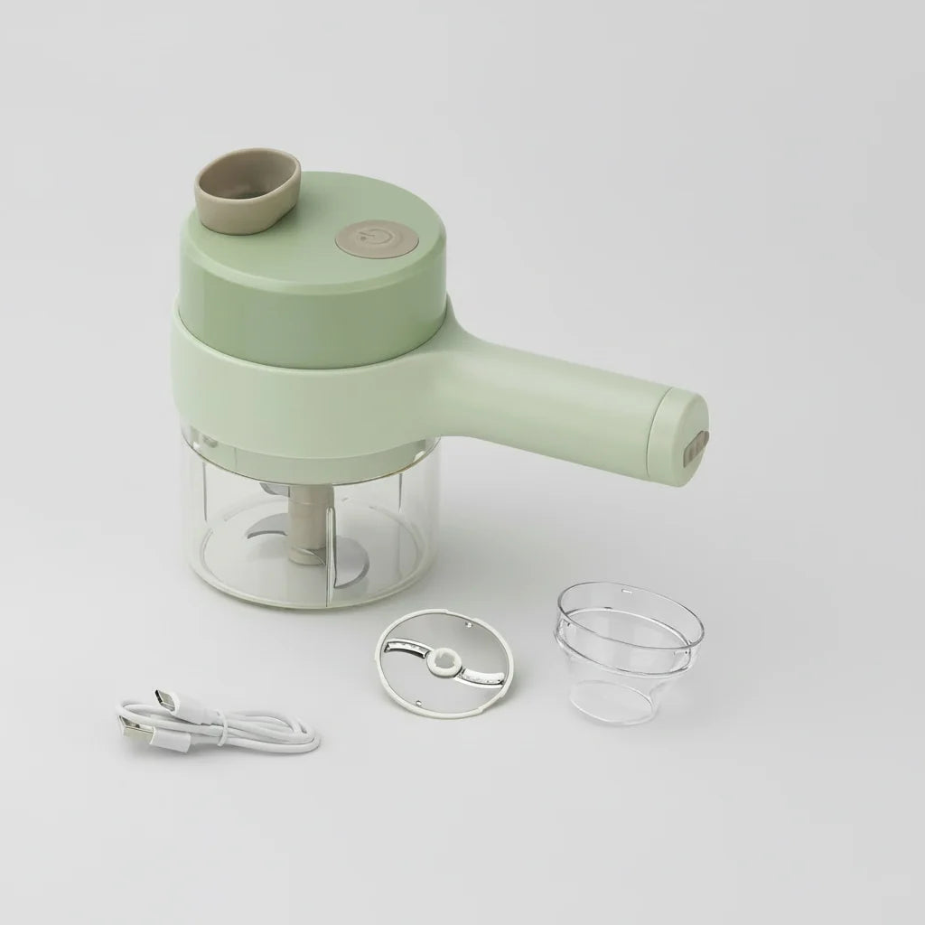 Vegetable Chopper Cordless Rechargeable Removable Bowl & Blade