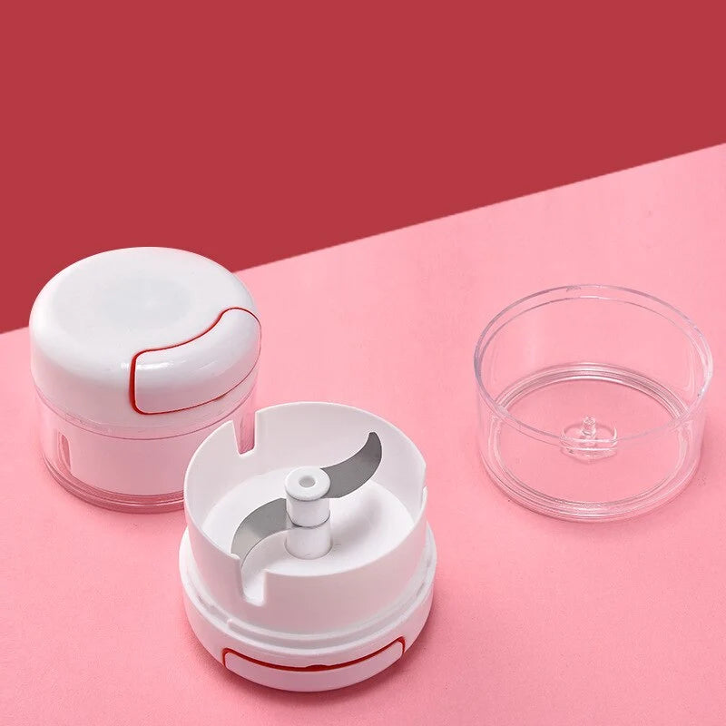 Vegetable Chopper Pull-Cord Stainless Steel Blade