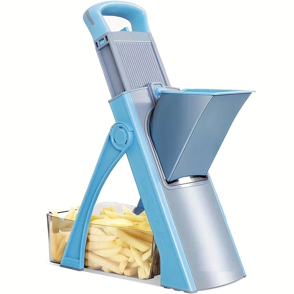 Vegetable Cutter Adjustable Stainless Steel Blade Collection Tray