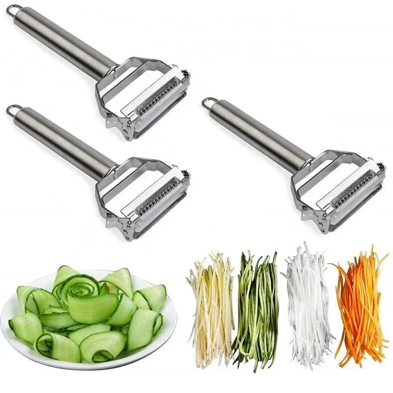 Vegetable Peeler Dual Blade Julienne Stainless Steel Dishwasher-Safe
