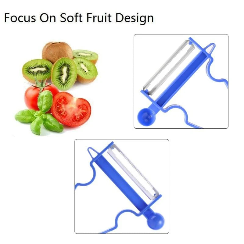 Vegetable Peeler Set 3 Blades Stainless Steel Ergonomic Handle