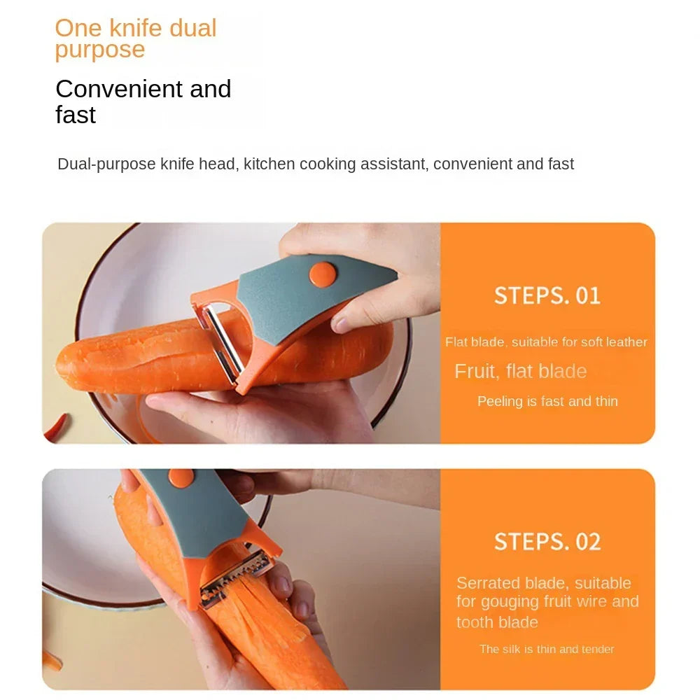 Vegetable Peeler Stainless Steel Ergonomic Grip Dishwasher-Safe