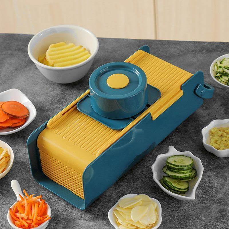 Vegetable Slicer Stainless Steel 4 Blades Detachable Container