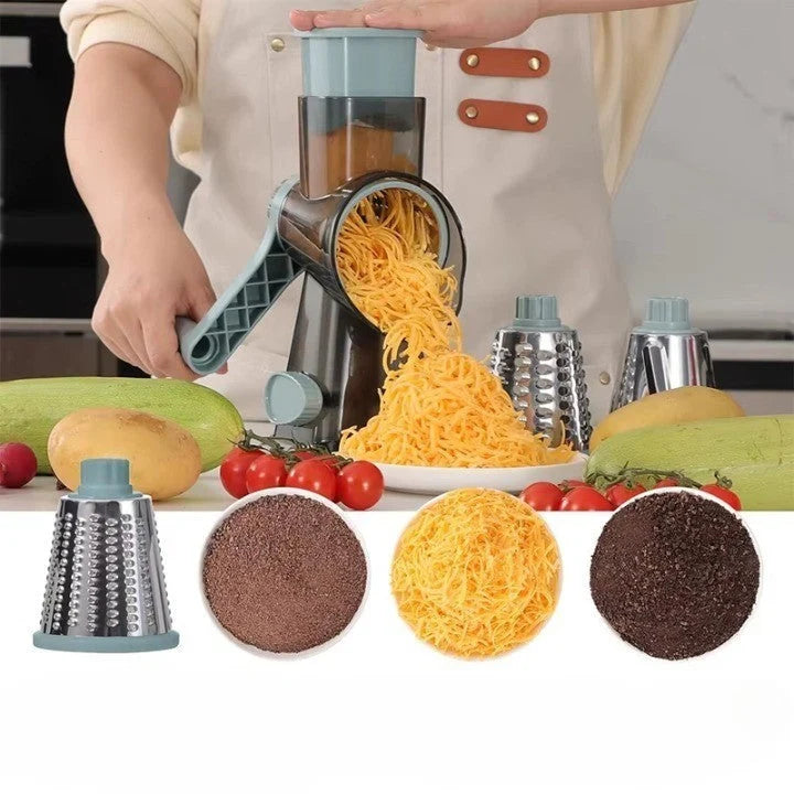 Vegetable Slicer Stainless Steel Multi-Blade Ergonomic Handle