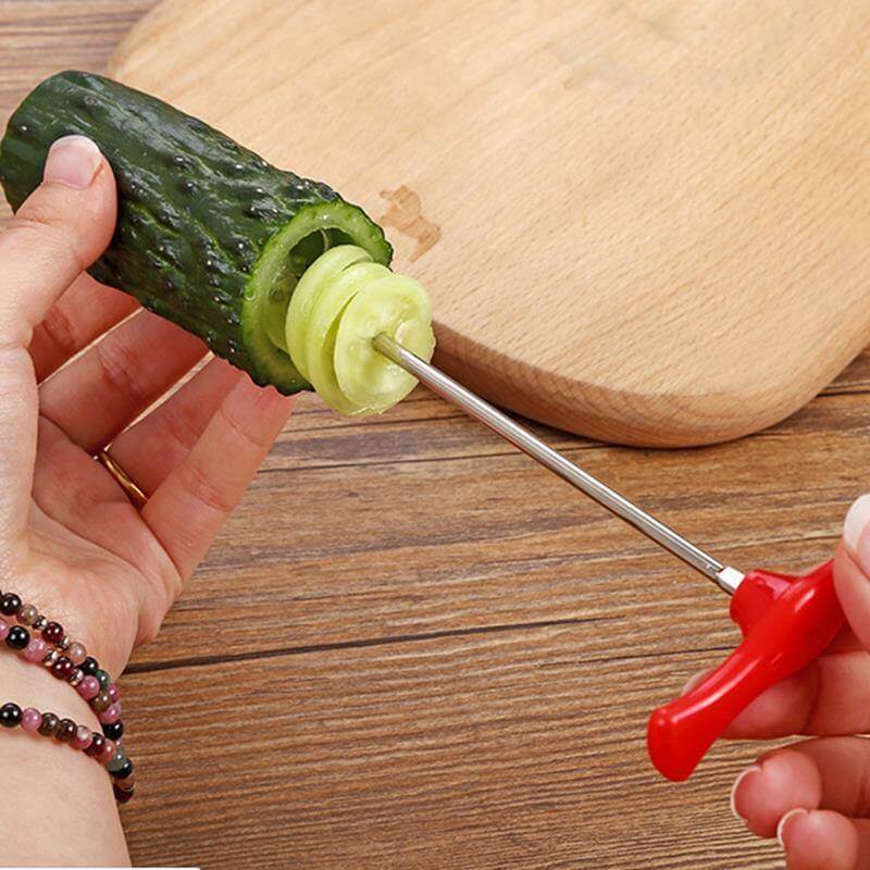 Vegetable Spiralizer Stainless Steel Manual Rotating Cutter