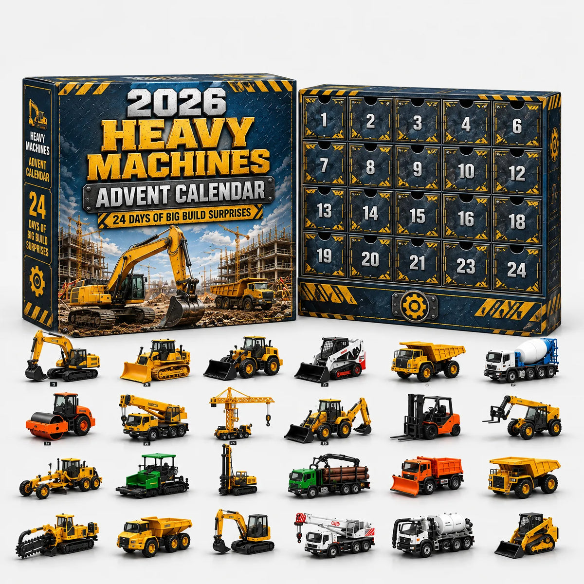 Vehicle Advent Calendar Die-Cast 24 Miniature Models