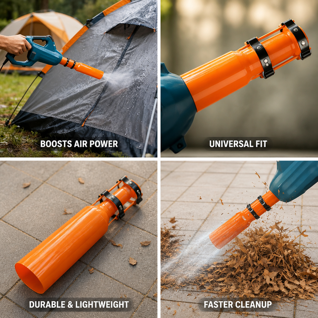 Venturi Air Booster Leaf Blower Attachment (Fits 2–4 In Nozzles)