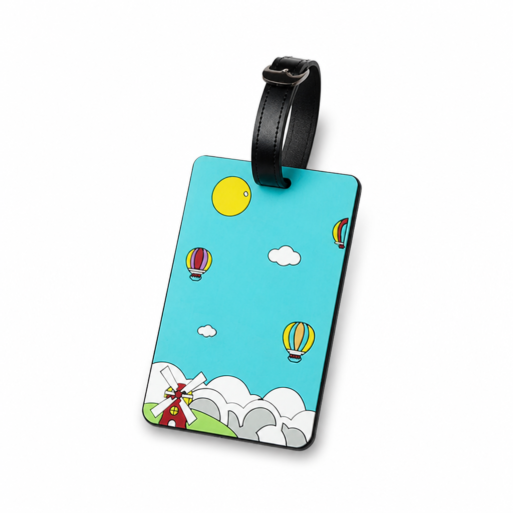 Vibrant Durable Luggage Tag (Secure Strap & Transparent ID Window)