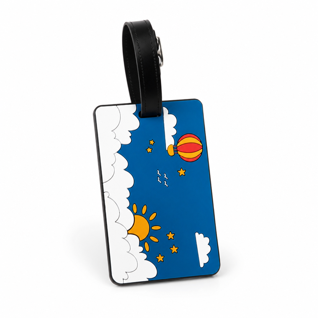 Vibrant Durable Luggage Tag (Secure Strap & Transparent ID Window)