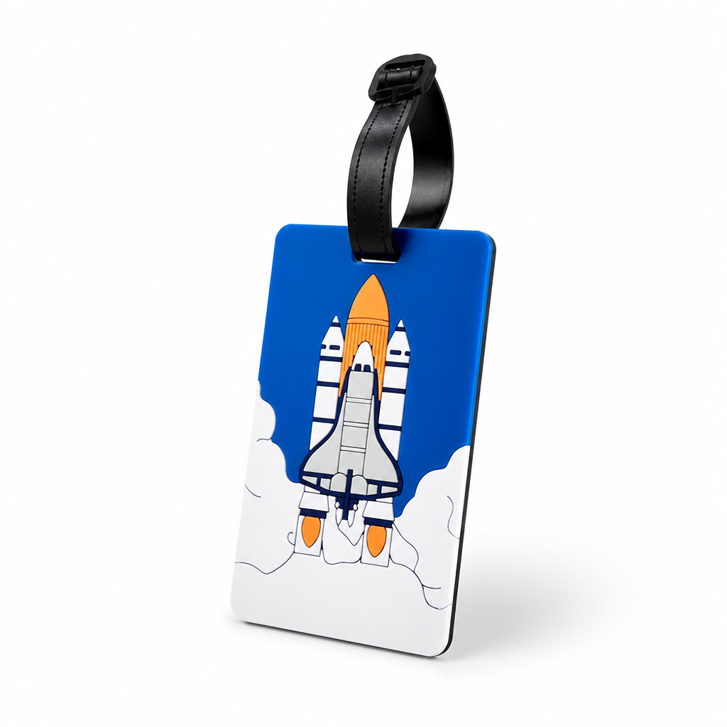 Vibrant Durable Luggage Tag (Secure Strap & Transparent ID Window)