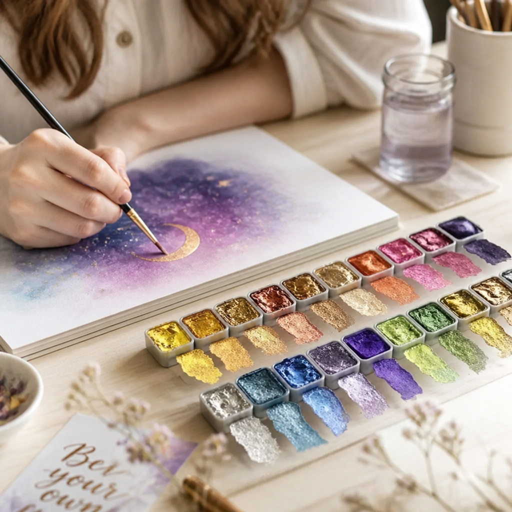 Vibrant Shimmer Pearl Pigment Set (60 Colors)