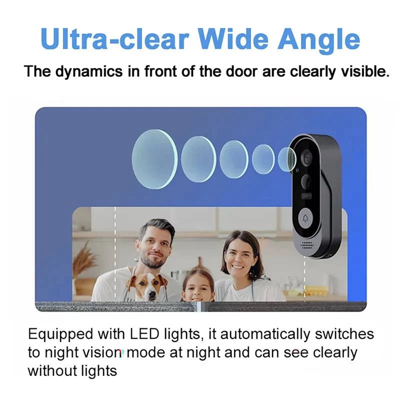 Video Doorbell HD Night Vision Two-Way Audio
